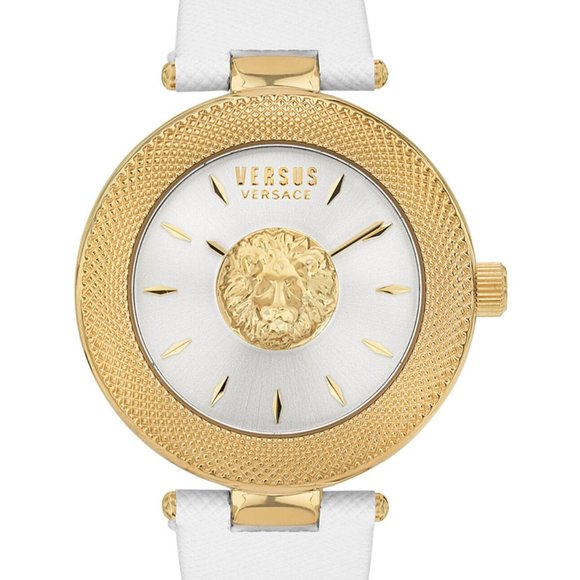 Versace Womens Yellow Circle Luxury Watch